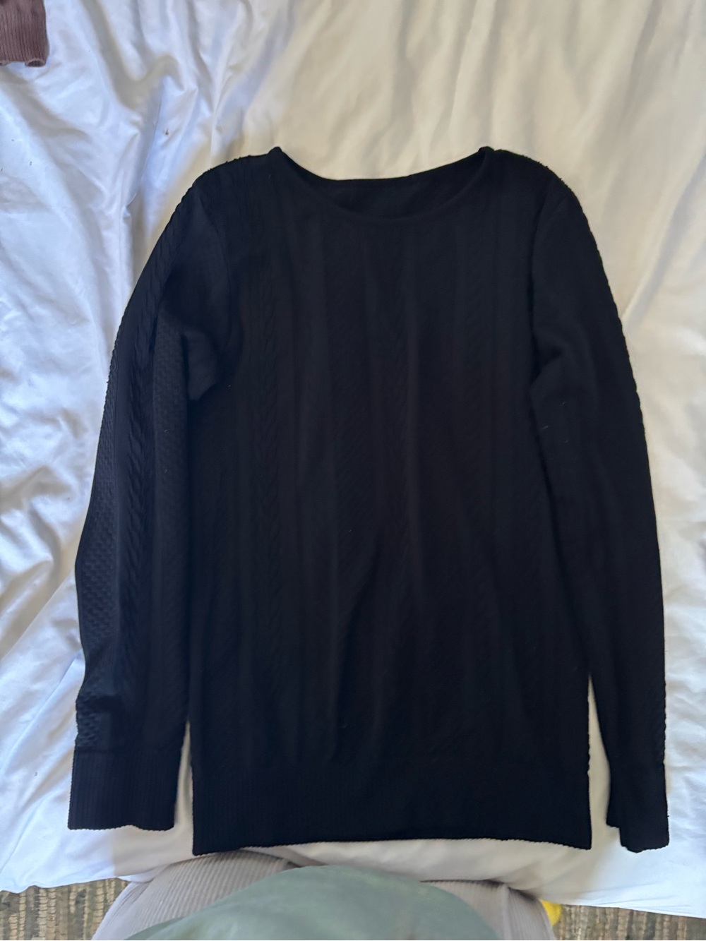 Classic Black Women's Long-Sleeve Sweater